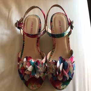 Nine West Girls Flower Sandals